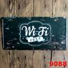 Retro License Plate Frameless Iron Restaurant Bedroom Hotel Decoration 