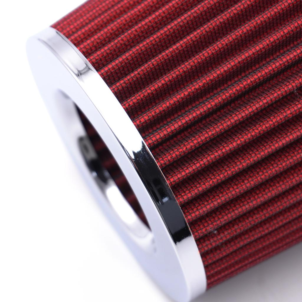 Universal 76/89/101mm Cone Air Filter 3/3.5/4 Inch - Washable Racing Cold Air Intake Filter With Adjustable Clamp