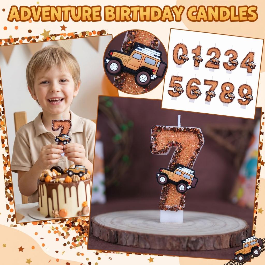 Fashion Cartoon Creative Birthday Candles Party Digital Candles