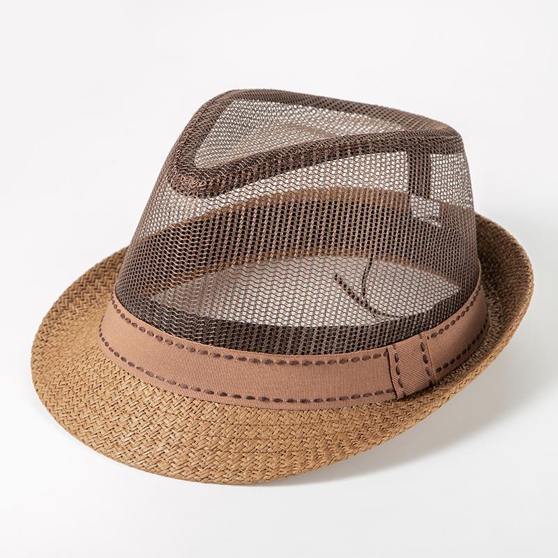 Zylinder Herren Strohhut Damen Sonnenhut Herren Sonnenhut Strohhut Sommer Atmungsaktiver Sonnenhut