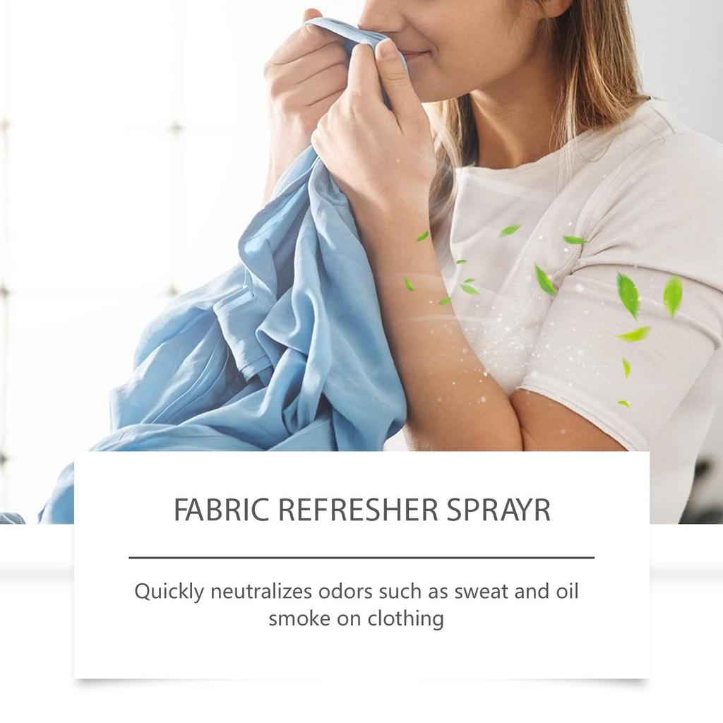 Jaysuing Fabric Refresher Spray, Portable Clothing Deodorant, Removes Clothing Odors, Clothing Deodorant, Removes Sweat Smell, Anti-Static Spray