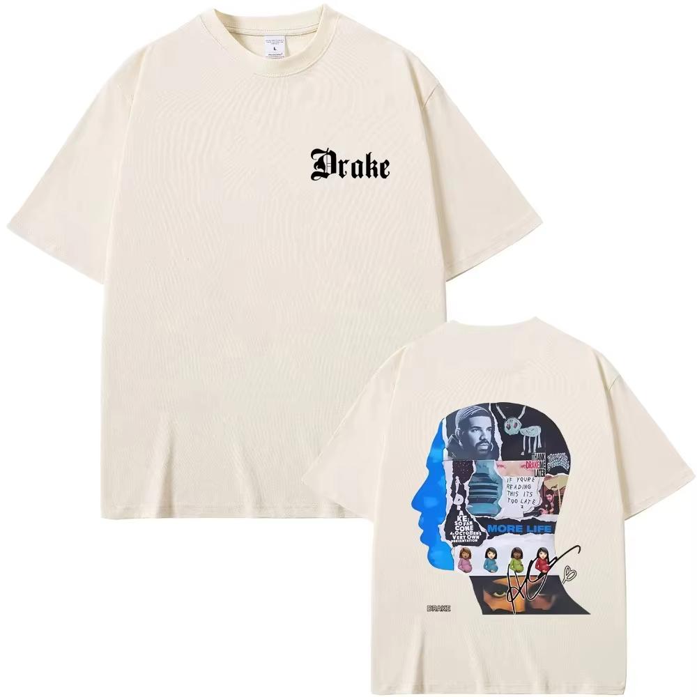 2026 Rapper Drake Album Cover Grafik T-Shirt Herren Damen Hip Hop Mode Popmusik T-Shirts Männlich Lässig Baumwolle Streetwear