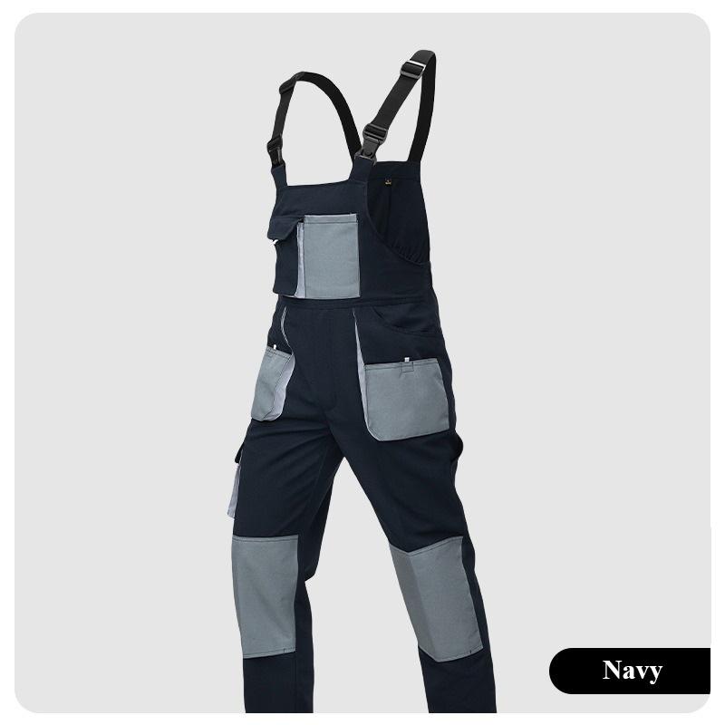 High Quality Men's Overalls Big Multi-Pocket Jumpsuit Wearproof Romper Factory Labor Protection Clothing Men Workwear Suits