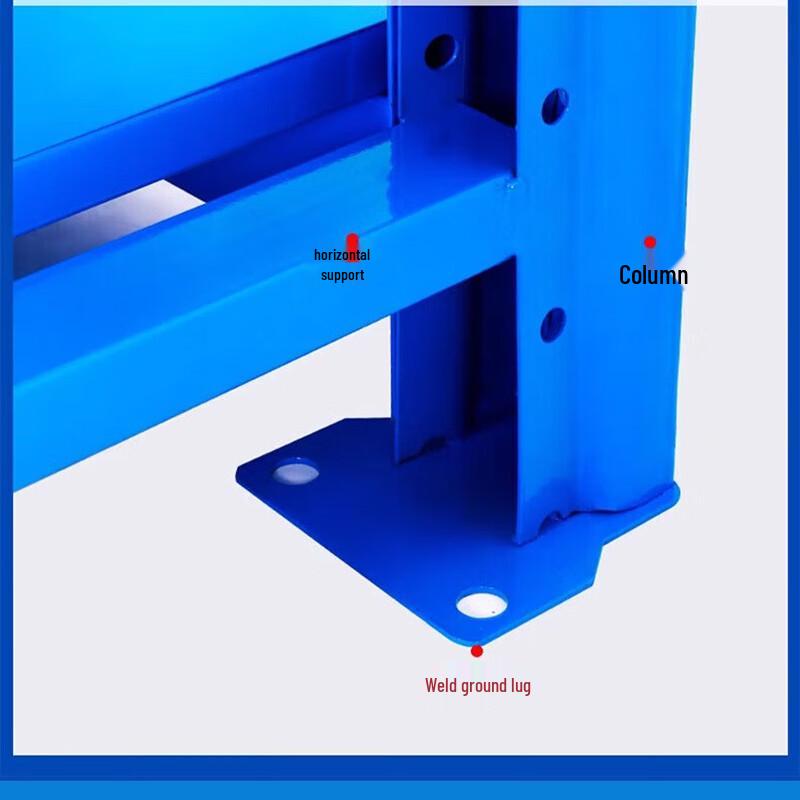 WEZHO Heavy Duty 4-Tier Warehouse Storage Rack