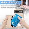 For Google Pixel 7a PU Leather Coated PC+TPU Magnetic Phone Cover Carbon Fiber Texture Shockproof Anti-sratch Phone Case Wallet Kickstand