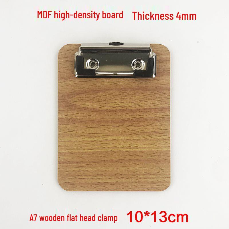 A3/A4 Wooden Clipboard with Pen Holder & A5 Writing Pad - Ideal for Stationery, Restaurant Menus & More