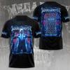 Megadeth Rock Band World Tour 2026 T-shirt 3D Edizione Limitata