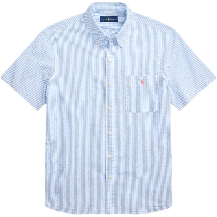 Polo Ralph Lauren Classic Fit Cotton Poplin Short Sleeve Shirt Men Shirts 710833826-003