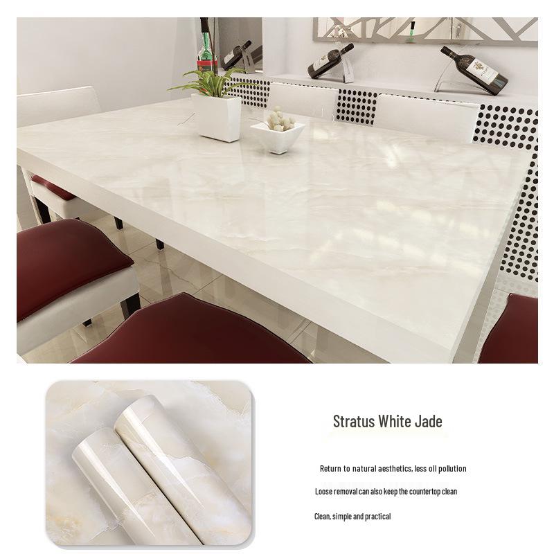 

3D Мраморная наклейка на стену: Самоклеящийся, Маслостойкий, Утолщенный Декор для Ванной, Кухни, Гардероба 60CM Width x 1M Length with Tools