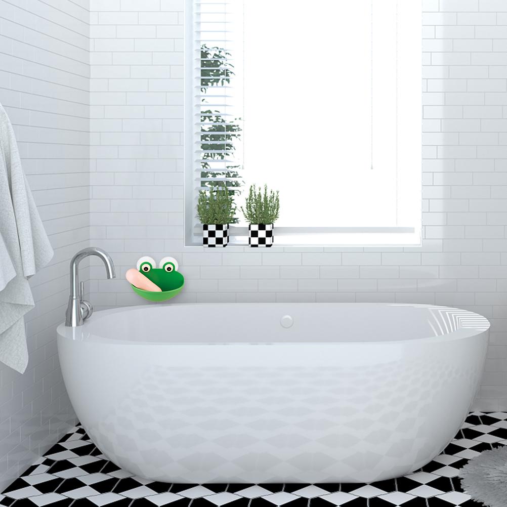Cartoon Frog Suction Cup Wall Mounted Soap Holder
