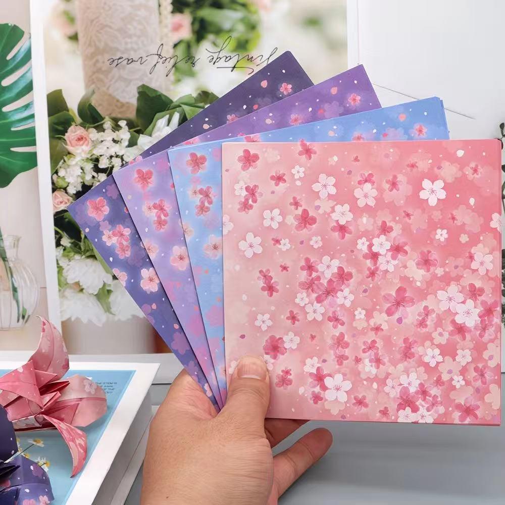 Cherry Blossom Origami Craft Paper Square Sheets