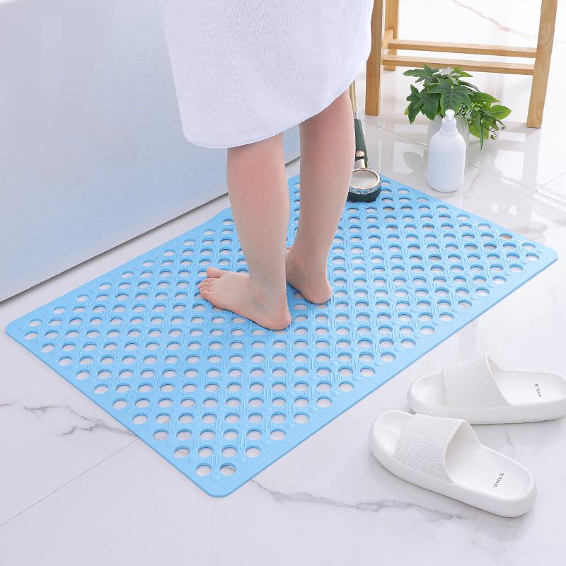 Non-Slip PVC Bathroom Shower Mat - Anti-Fall Toilet and Bath Floor Mat