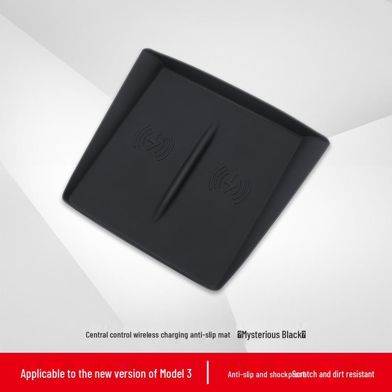 Tesla Model 3 2023 Wireless Charging Non-slip Silicone Pad for Center Console