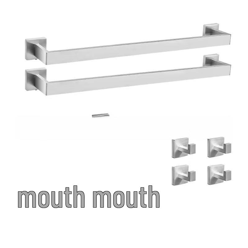 Brushed Stainless Steel 10-Piece Bathroom Hardware Set