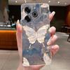 Phone Case For Tecno Pova 6 Pro 5G LI9 Case Tecno Pova 6 5G LI7 Back Cover Luxury Butterfly Flowers Transparent Soft TPU Casing