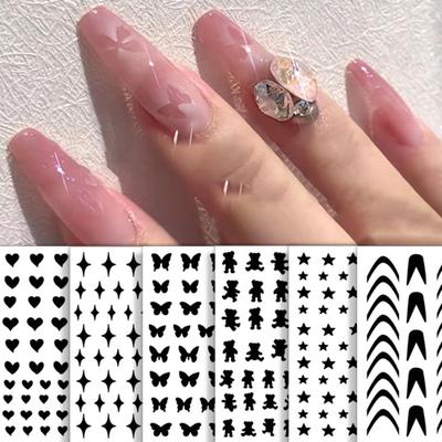 Exquisite Nagelausschnitt-Schablone, einfach zu verwenden, für Modeprofis