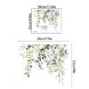 Graffiti Stickers Green Plant Leaves Self-adhesive Traceless Bathroom Toilet Cover Decor Decal Home Supplies
