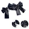 Cute Sweet Girly Dark Bow Hair Clip Bow Cross Gothic Y2K-style Bow Bunches Accessories Sweet Balletcore