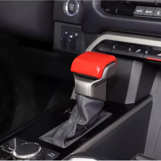 Car Gear Shift Knob Cover Trim Red 1pcs For Toyota Sequoia -2025