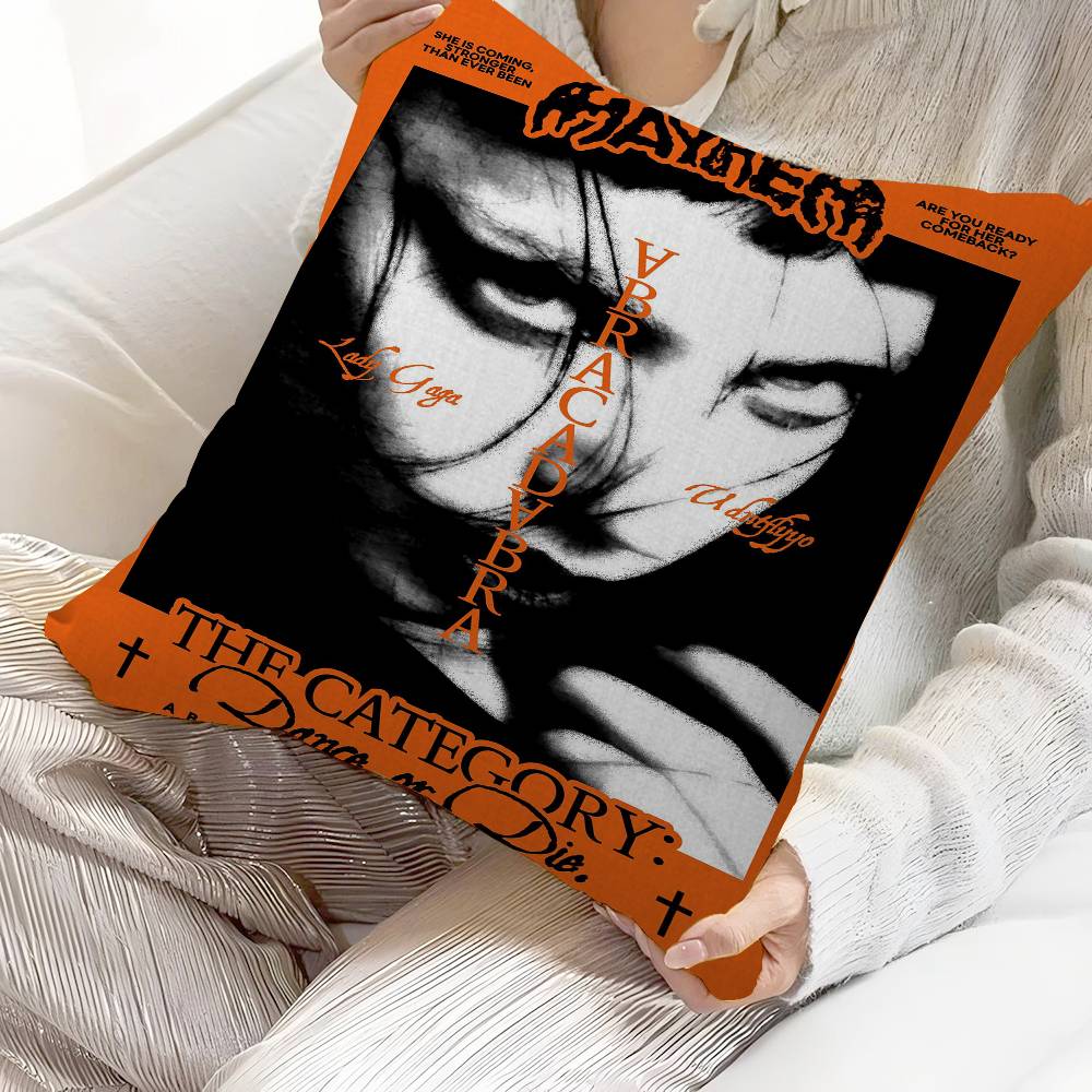 

LLady GGaga Cushion Cover Pillowcase Upholstery Sofa Throw Pillow Home Decor Pillowcas 30x30 cm
