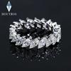 3*6mm Marquise Cut Full Moissanite Rings For Women D Color Diamond Engagement Wedding Band CopperJewelry With GRA