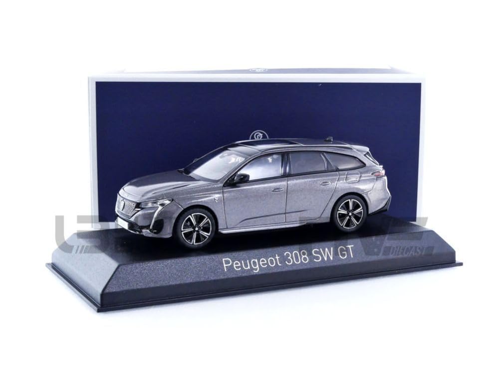 

Norev Peugeot 308 SW GT 2021 Platinum Grey 1/43 сірий колір