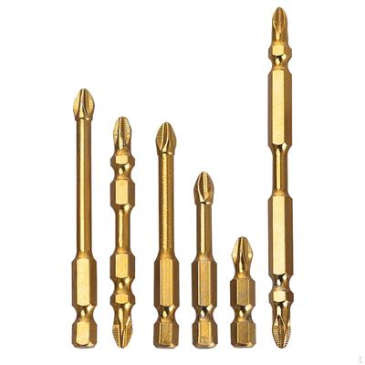 6Pcs Magnetische Schraubendreher-bits Set Phillips Schraube Kreuz Kopf Bohrer für Power