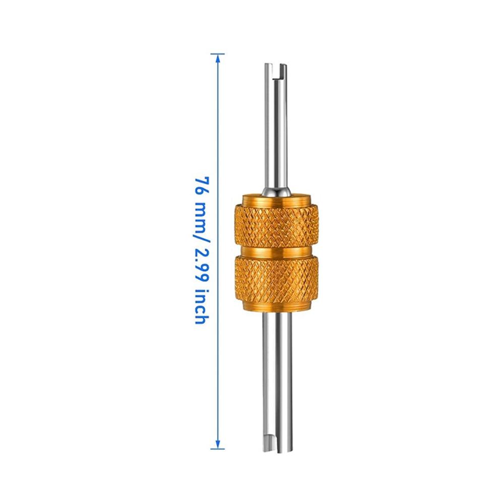 Valve Stem Removal Tool Single and Double Heads Valve Core Remover Tire Repair Tools for Cars Trucks Motorcycles Bikes