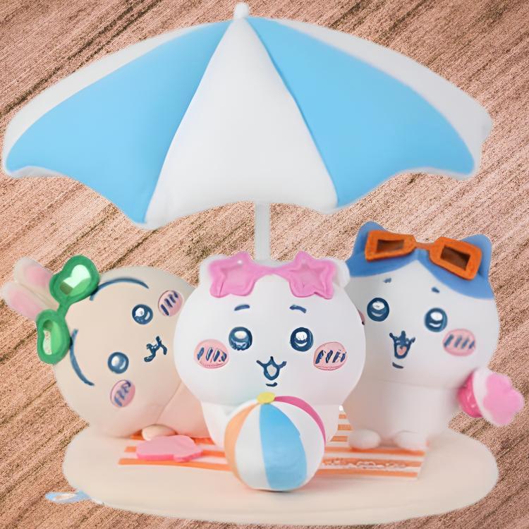 MINISO x Chiikawa Hachiware Usagi Sizzling Summer Plush Pendant Trumpets High Doll