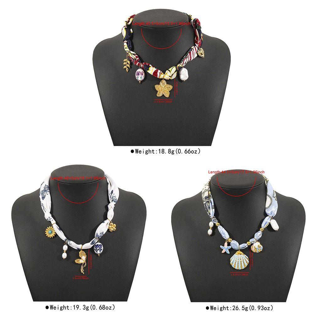 Flower Beach Ocean Series Necklace Shell Dopamine Necklace  Decoration