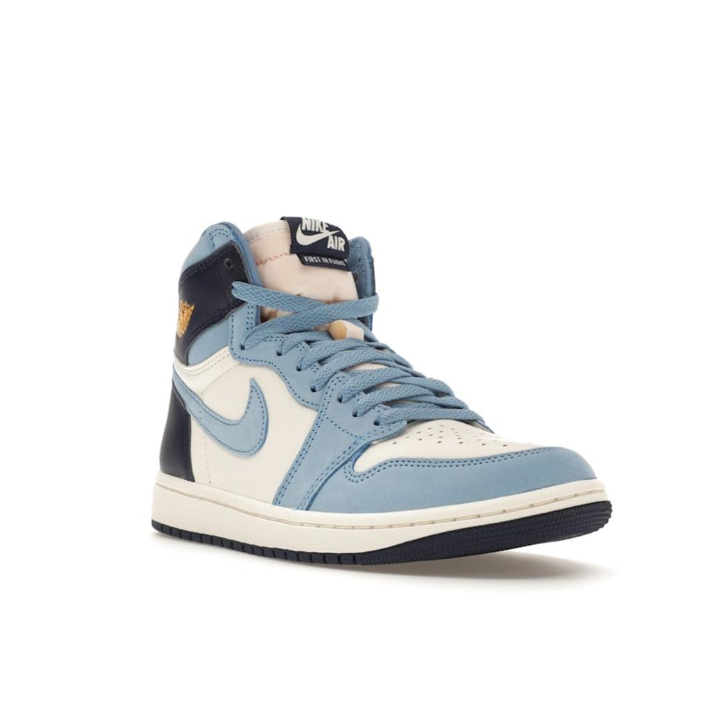 Air Jordan 1 Retro High OG First in Flight Women Sneakers Blue University-Blue Midnight-Navy FD2596-400