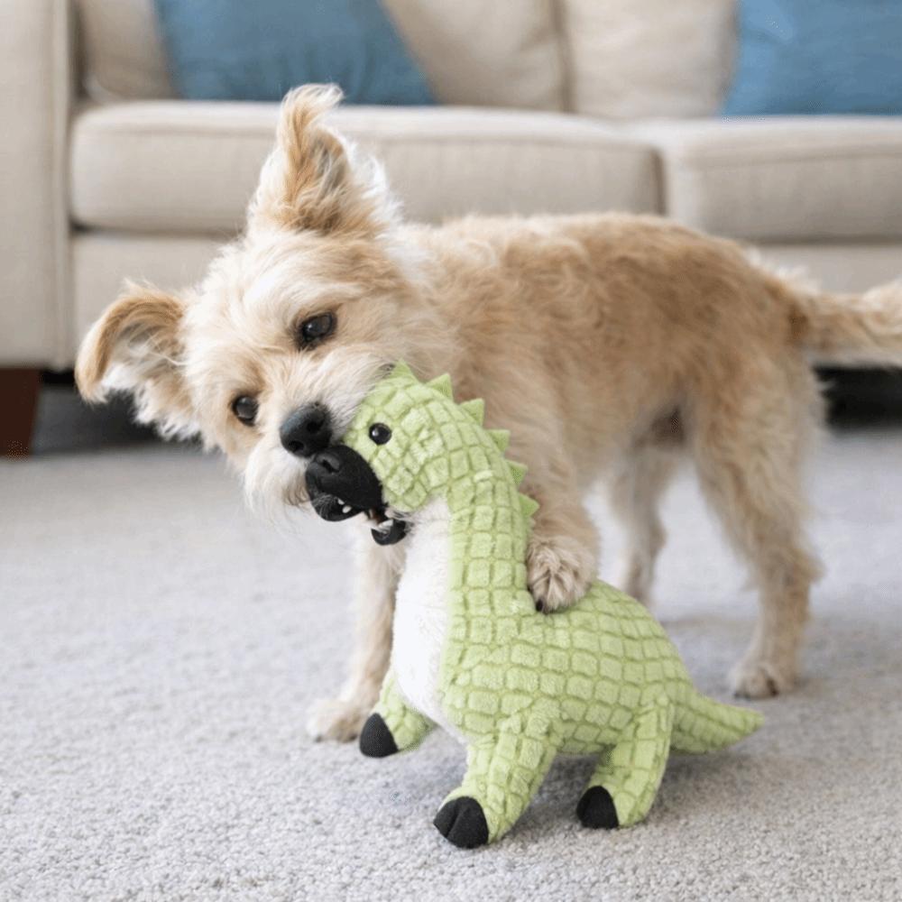 Dinosaur Shape Dog Chew Toys Bite-Resistant Puppy Molar Toy Dog Interactive Toys  for Cat Puppy