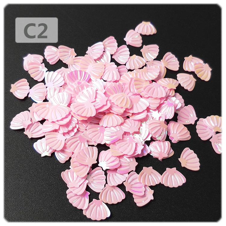 Yaleduo 8mm Mini Gold Shimmer Seashell Sequins - Eye Makeup, Stationery, DIY Jewelry, Epoxy Glitter