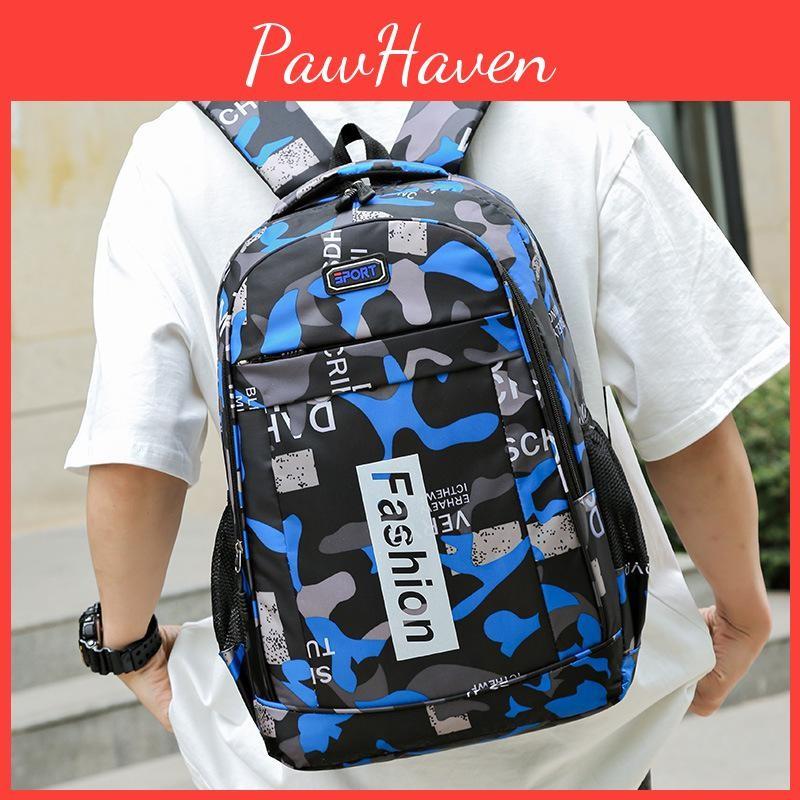 Large Backpack Printed Capacity Leisure Outdoor Schoolbag Travel