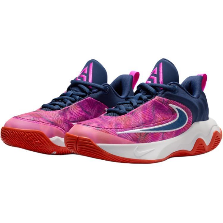 Nike Giannis Immortality 4 Low top Basketball Shoes Pink Unisex Kids' IH7662-600
