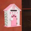 Mailbox with Key Lock Wood Communication Mail Box Wall Mount Mailbox Opinion Box for Home Office School Entrance Front Door