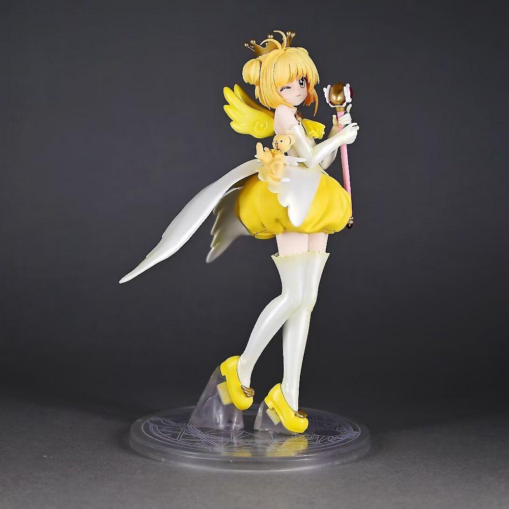 

22cm Anime Card Captor Figure Kinomoto Sakura Figures Action Models Statue Collection Doll Toys Desk Decora Kids Birthday Gifts