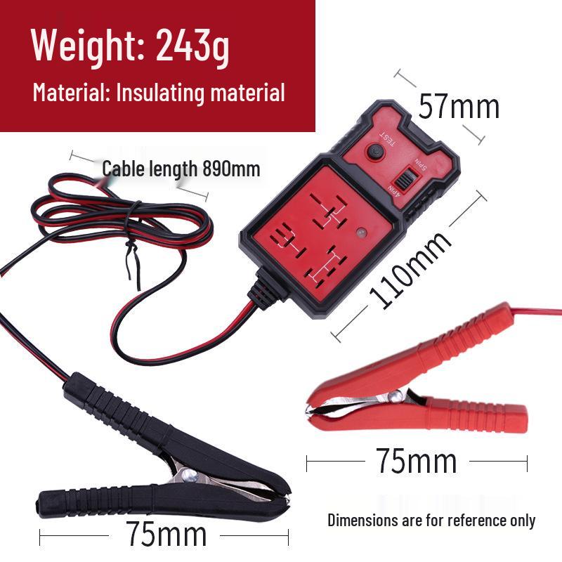 12V/24V Car Relay Tester for Four-Pin/Five-Pin Relays