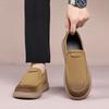 Fashion New Fashionable Versatile Casual Leather Shoes Branded Men's Business Office Leather Shoes Flat Bottomed Comfort Walking Loafers