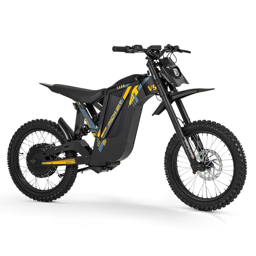 Электрический питбайк RICH BIT V9 Ultra, Аккумулятор 48 В 20 Ач, Полная подвеска, Внедорожные шины 17 дюймов