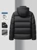 Men's Trendy Winter Hooded Goose Down Puffer Jacket - 85% White Goose Down, Thickened, Non-Detachable, Hot Item