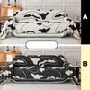 Black and White Four-season Universal Full-cover Fabric Sofa Towel, Light Luxury Chenille Sofa Cover Towel, Simple AB Double-sided Sofa Cover Towel