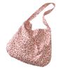 1 Literary and retro leopard print canvas bag women's style large capacity canvas women's bag shoulder messenger bag