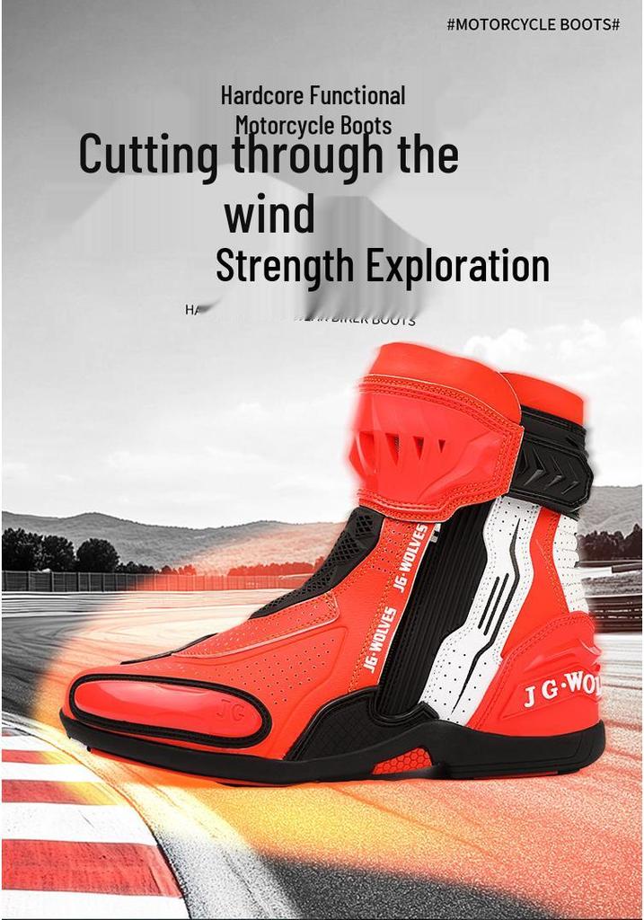 New Anti-Slip, Wear-Resistant Motorcycle & Mountain Bike Racing Boots