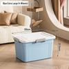 Extra Large Plastic Storage Box with Wheels for Toys, Snacks, Clothes - Thickened Container for Living Room & Bedroom