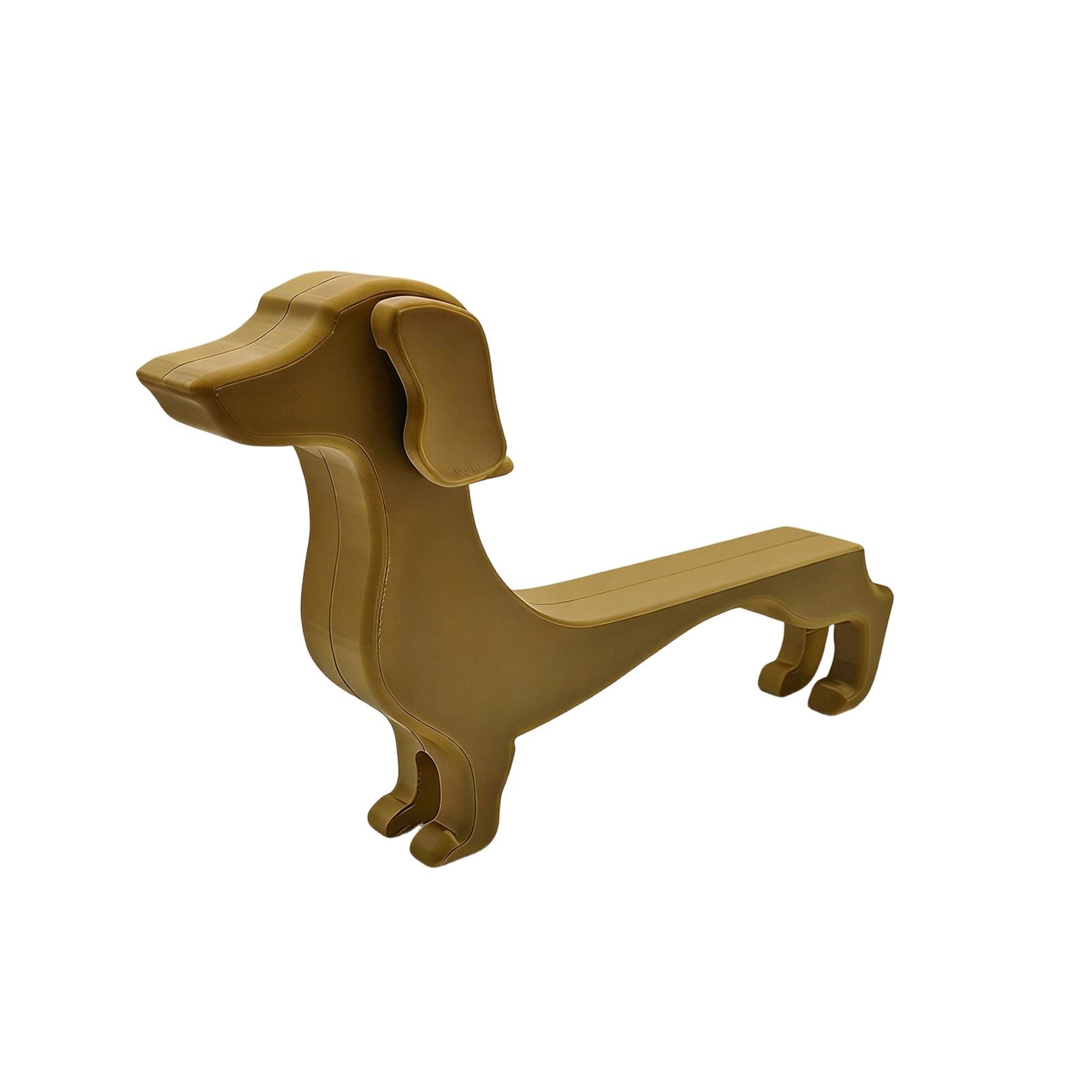 

Creative Dachshund Dog Shaped Wine Bottle Holder Stand Decorative Resin Sculpture for Home Bar Kitchen Display One Size жовтий