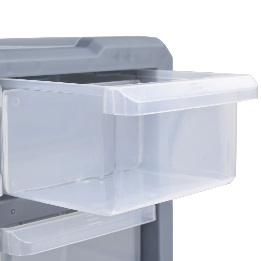 Vidaxl Organizer mit 12 Schubladen, 2 Stück, 26,5 x 16 x 26 cm