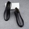 Mode Echtes Leder Herren Chelsea Boots Bequeme Stiefeletten Mode Winter Plüsch Schnee Botas Outdoor High Top Schuhe Business Stiefel