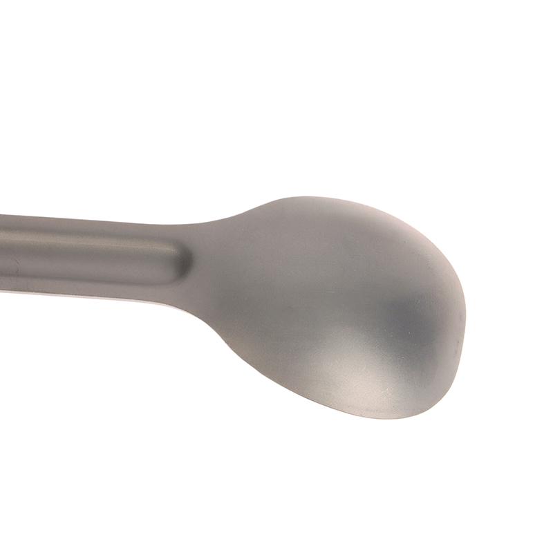 Cuillère à long manche pour le camping Acier inoxydable léger Résistance à la corrosion Spork/cuillère Portable Pique-nique Camping Vaisselle pour le dîner