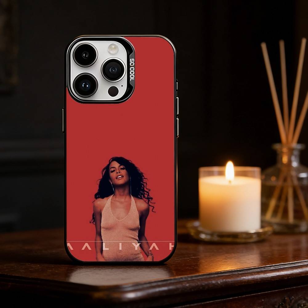 Sängerin A-AaliyahS Hip-Hop Handyhülle Für iPhone 17 16 15 14 13 12 11 Pro Max Plus Silber Matt Schwarz Hülle